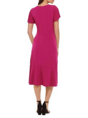 Faux Wrap Jersey Dress商品第2张图片规格展示