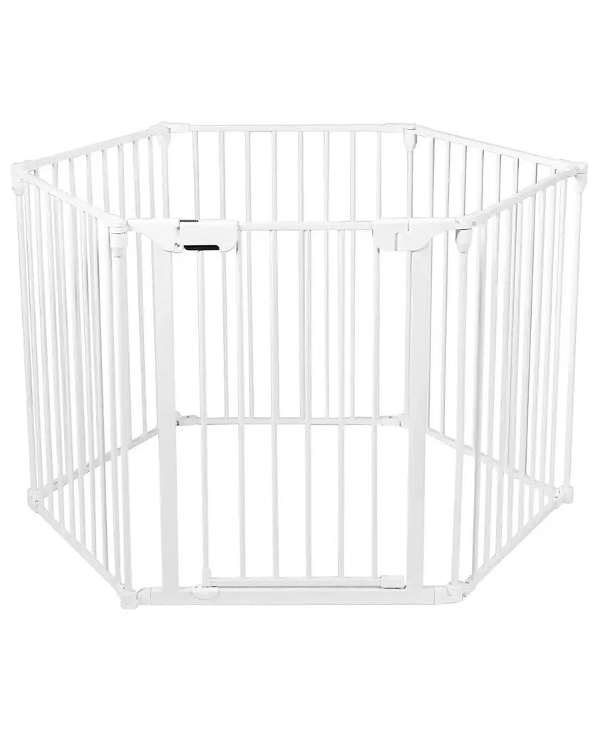 商品Costway|Baby 6 Panel Safe Metal Gate Play Yard Barrier Pet Fence Adjustable,价格¥708,第1张图片