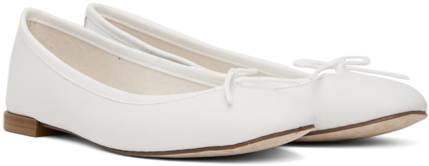 White Cendrillon Ballerina Flats商品第4张图片规格展示