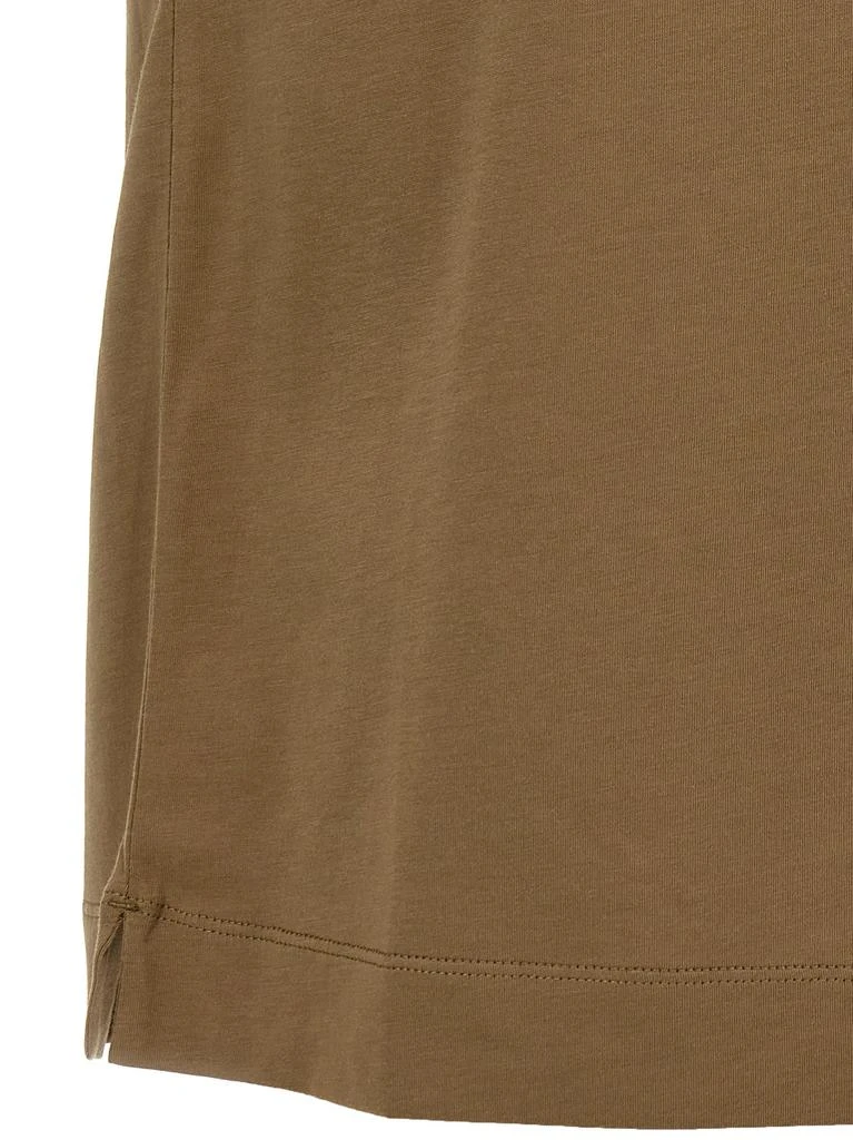 商品Zegna|Logo Embroidery T-Shirt Green,价格¥1684,第4张图片详细描述