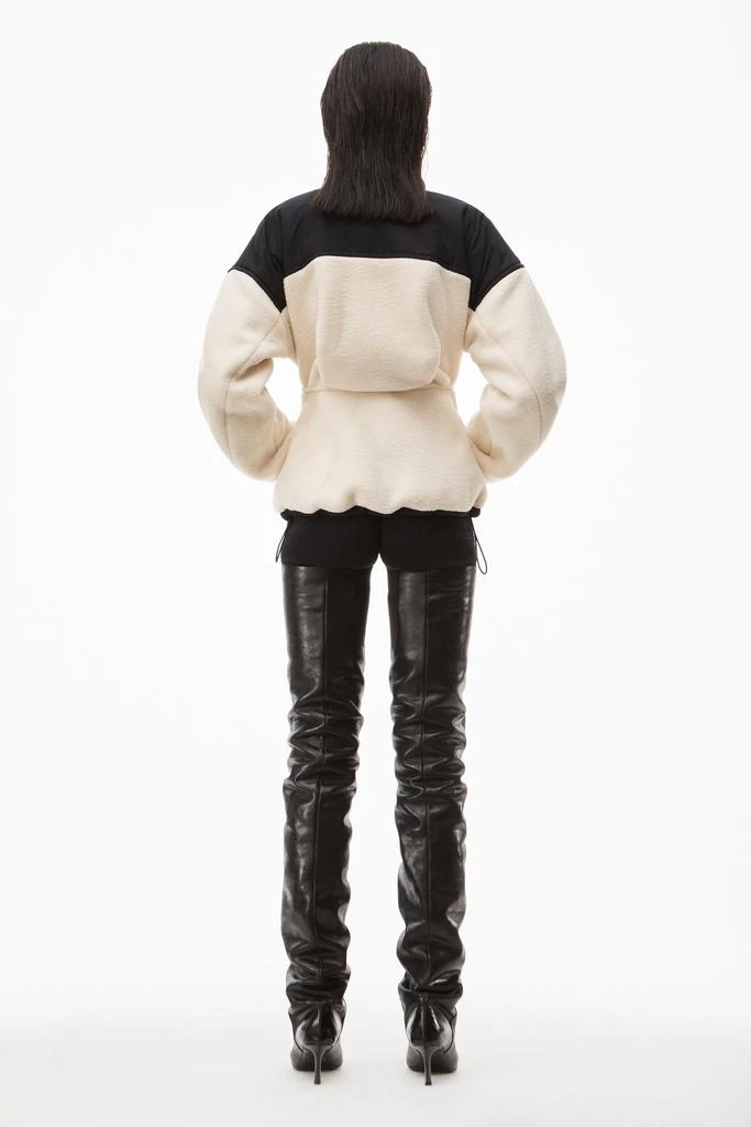 SCULPTED JACKET IN TEDDY FLEECE & NYLON 商品