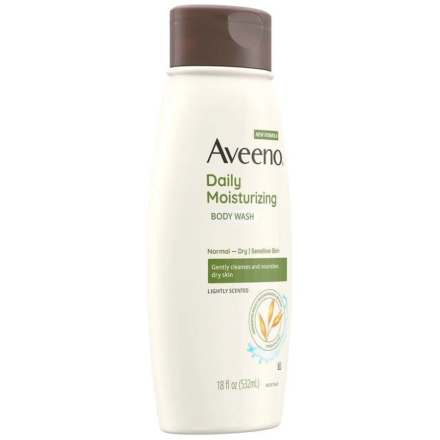 商品Aveeno|Daily Moisturizing Body Wash for Dry & Sensitive Skin + Prebiotic Oat,价格¥88,第3张图片详细描述