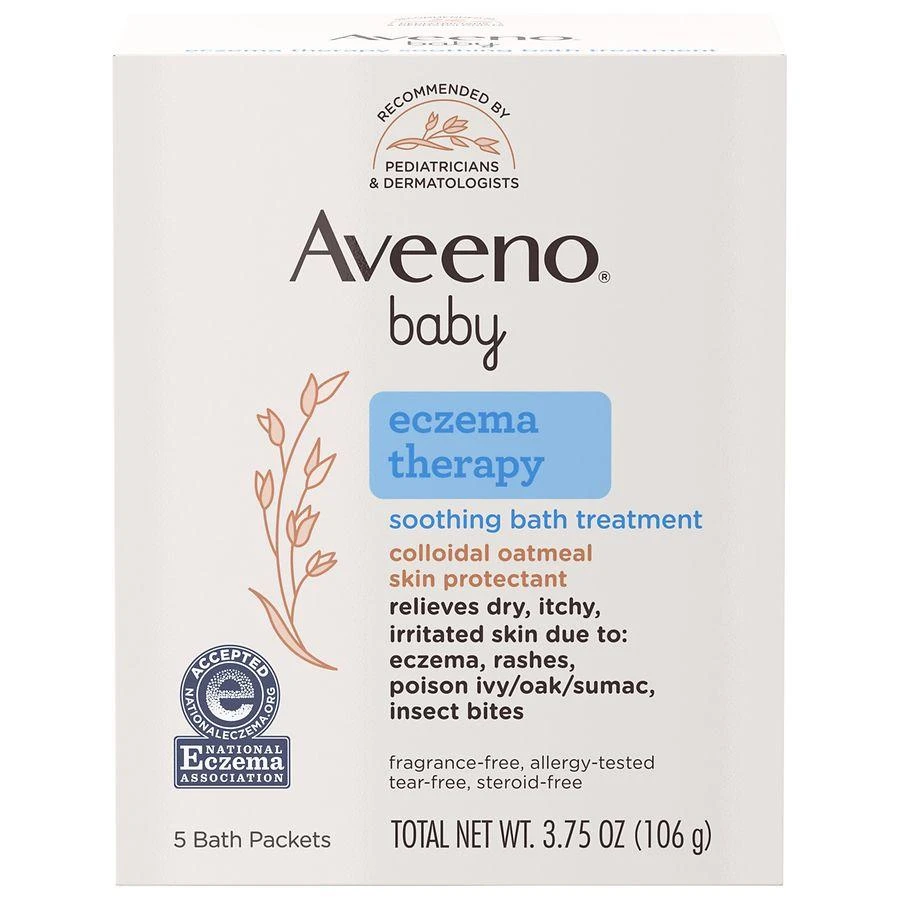 商品Aveeno|婴儿湿疹沐浴粉 独立包装 5包,价格¥71,第1张图片