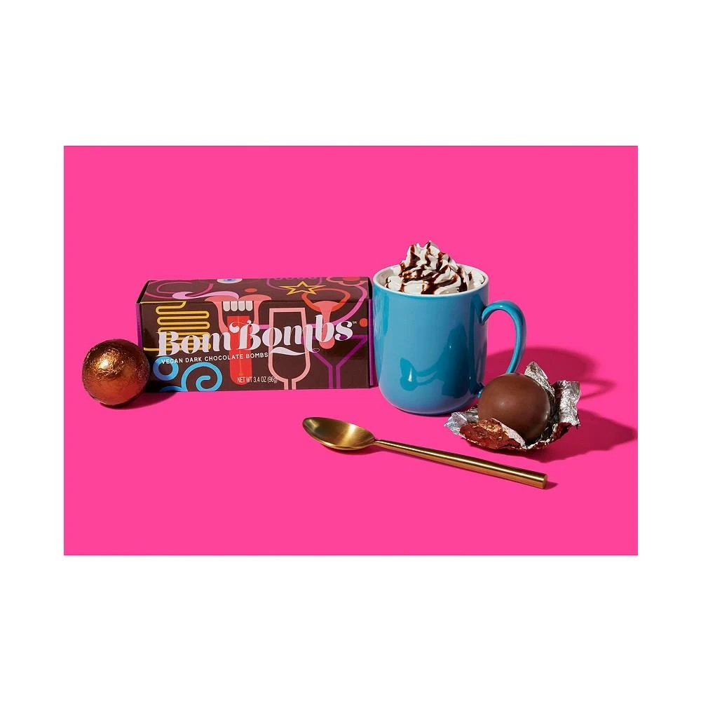 商品Thoughtfully|Bombombs Dark Chocolate Hot Chocolate Bombs Gift Set, Set of 3,价格¥186,第2张图片详细描述