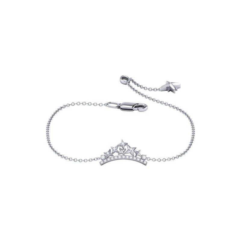 商品LuvMyJewelry|Starry Cascade Diamond Tiara Bracelet In Sterling Silver,价格¥1352,第1张图片