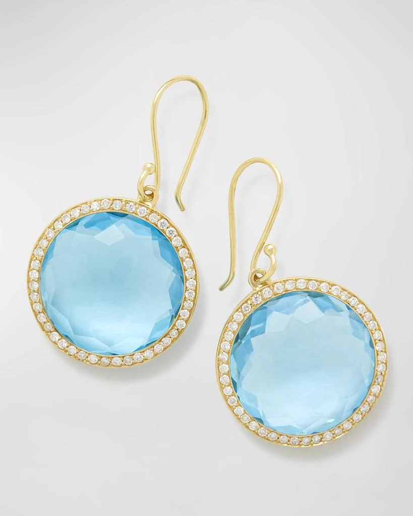 商品Ippolita|18K Lollipop Earrings with Swiss Blue Topaz and Diamonds,价格¥45255,第1张图片