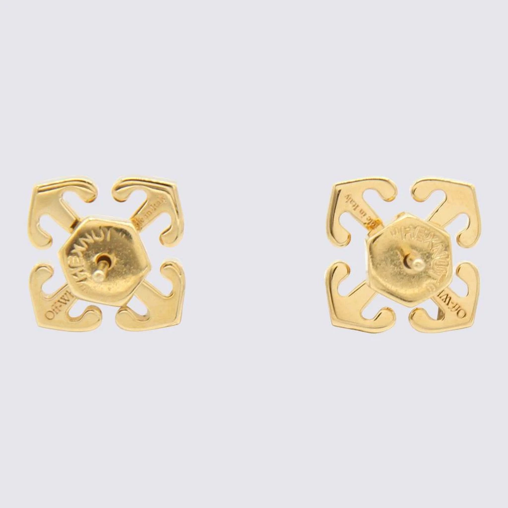 商品Off-White|OFF-WHITE GOLD-TONE BRASS EARRINGS,价格¥1216,第2张图片详细描述
