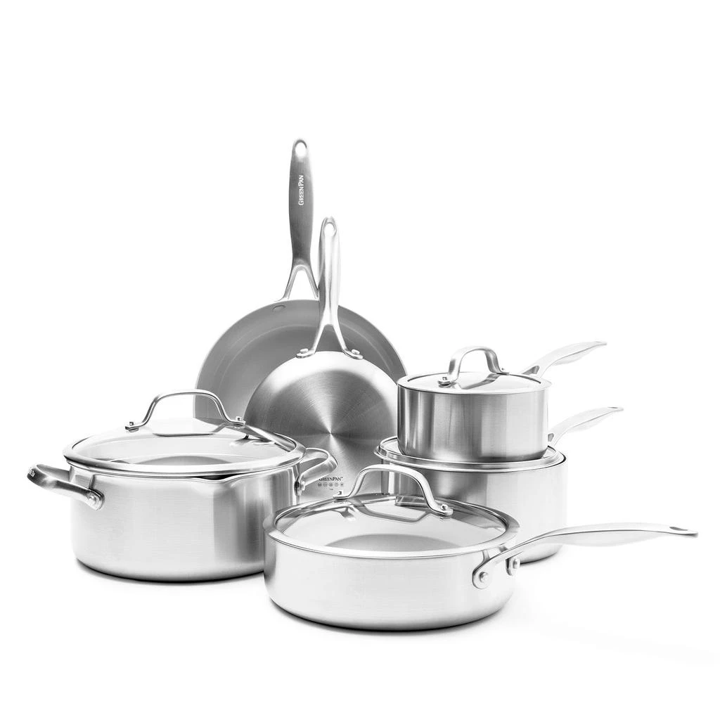 商品Greenpan|GreenPan Venice Pro 10 Piece Cookware Set,价格¥3118,第1张图片