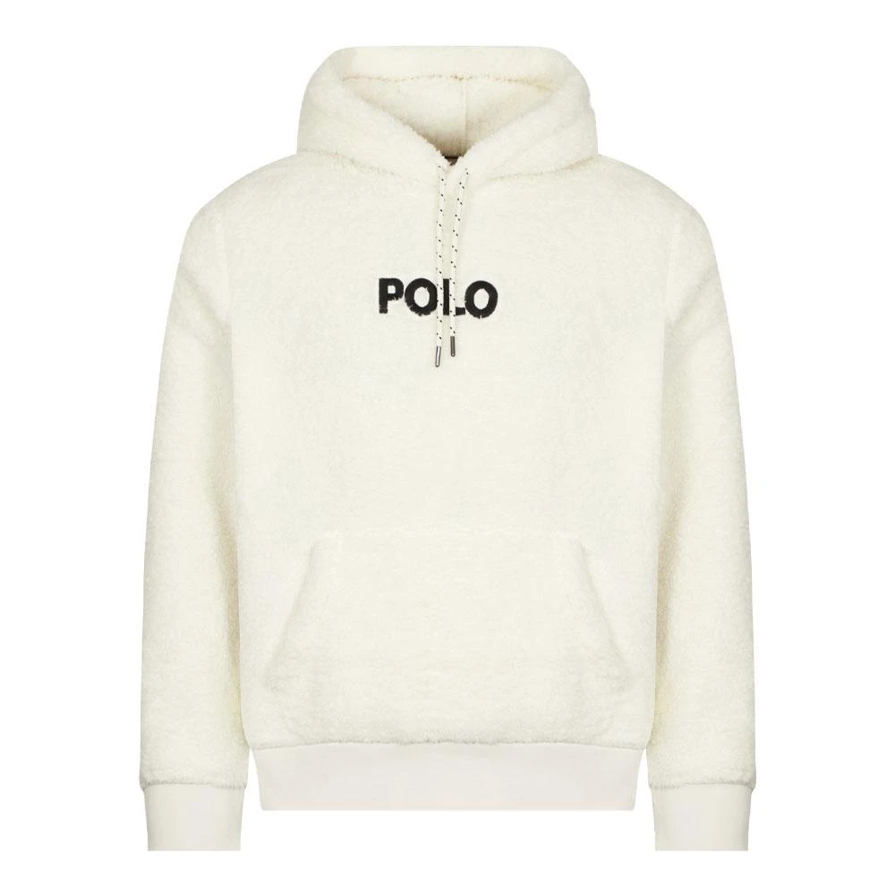 商品Ralph Lauren|Polo Ralph Lauren Hooded Fleece - Clubhouse Cream,价格¥730,第1张图片