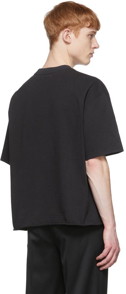 商品We11done|Black Cotton T-Shirt,价格¥416,第5张图片详细描述