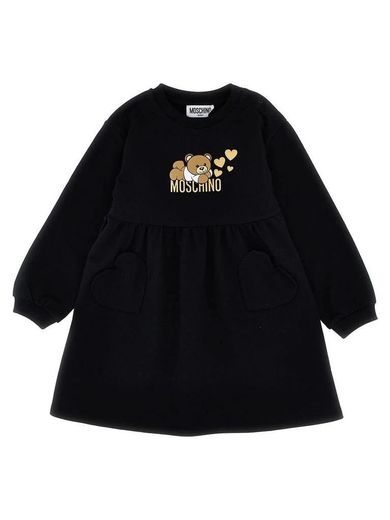 商品Moschino|Moschino Kids Logo Print Dress,价格¥870,第1张图片