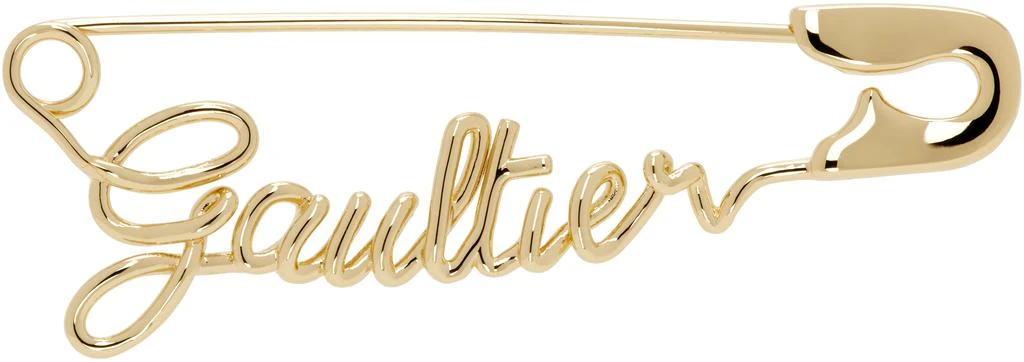 商品Jean Paul Gaultier|Gold 'The Gaultier Safety Pin' Earring,价格¥925,第1张图片