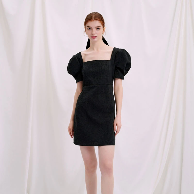 商品[国内直发] Petite Studio NYC|Eleanor连衣裙-黑色 | Eleanor Dress - Black ,价格¥346,第1张图片