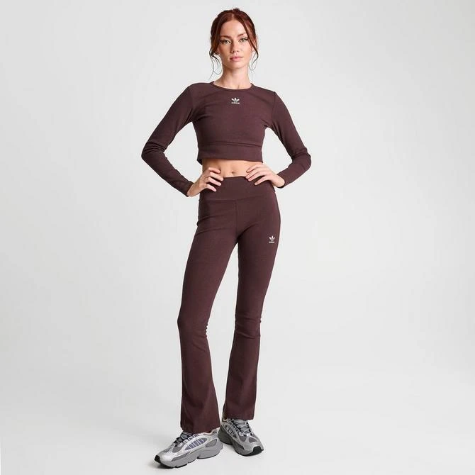 商品Adidas|Women's adidas Essentials Rib Cropped Long-Sleeve T-Shirt,价格¥75,第2张图片详细描述