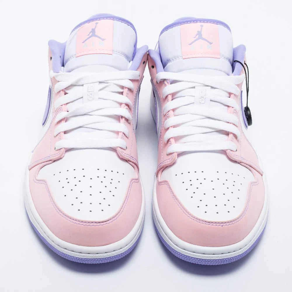 商品Jordan|Air Jordans Multicolor Leather Jordan 1 Low Sneakers Size 44,价格¥2328,第3张图片详细描述