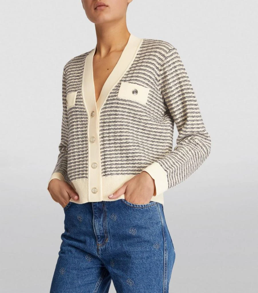 商品Sandro|Wool-Rich Striped Cardigan,价格¥2963,第3张图片详细描述