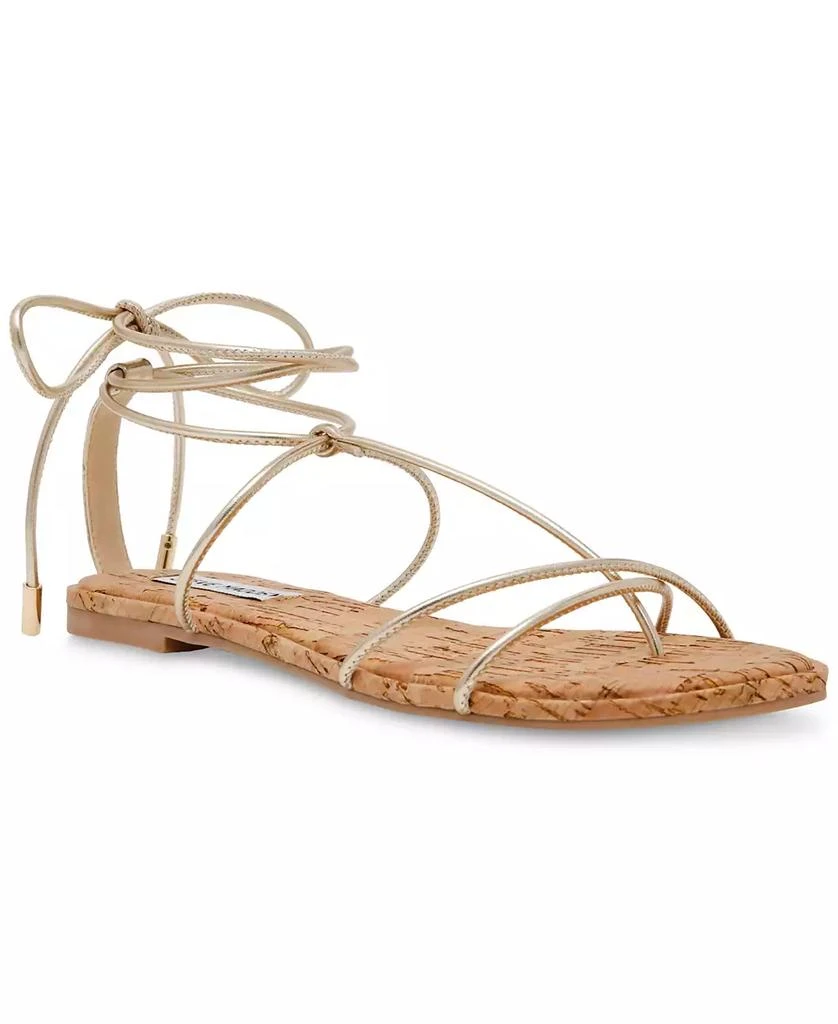 商品Steve Madden|Women's Myrtle Lace-Up Flat Sandals,价格¥661,第1张图片
