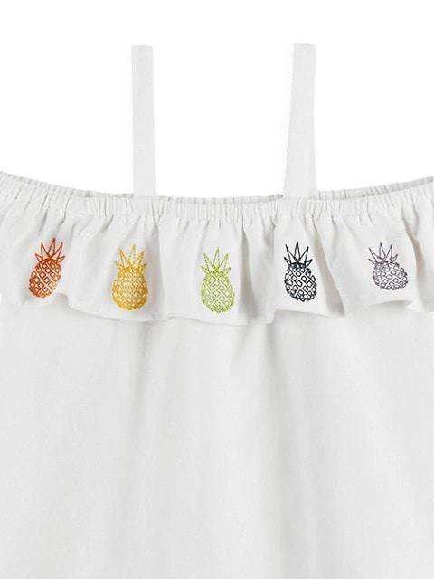 商品Andy & Evan|Little Girl's 2-Piece Off-The-Shoulder T-Shirt &amp; Shorts Set,价格¥237,第5张图片详细描述