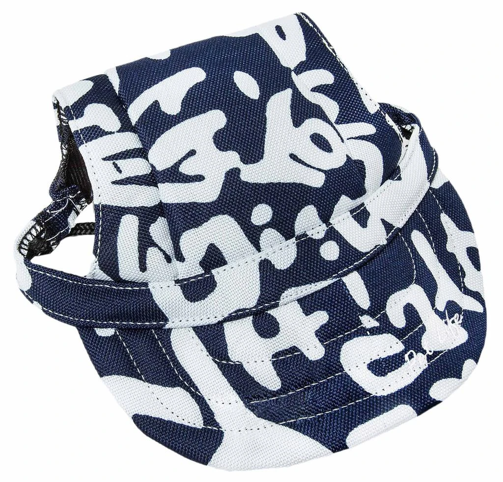 商品Pet Life|'Bone Cappa' Graffiti Sculptured Uv Protectant Adjustable Fashion Dog Hat Cap,价格¥89,第2张图片详细描述