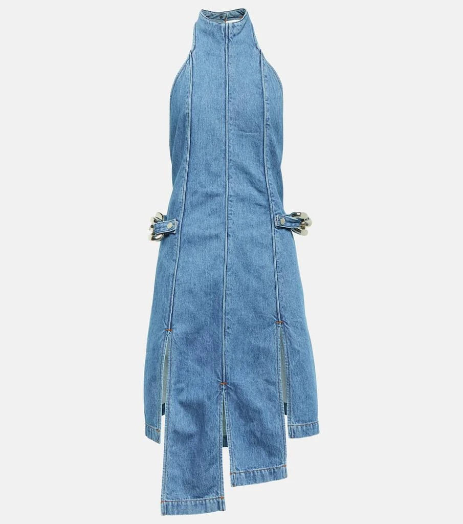 商品JW Anderson|Chain-detail paneled denim midi dress,价格¥4900,第1张图片