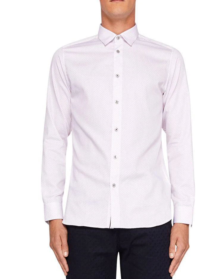 商品Ted Baker London|Senne Geo Print Regular Fit Button-Down Shirt,价格¥571,第1张图片