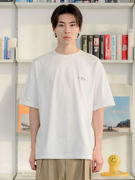 商品NOWANDTOMORROW|Flower Oversize Short Sleeve Shirt _ White,价格¥504,第1张图片