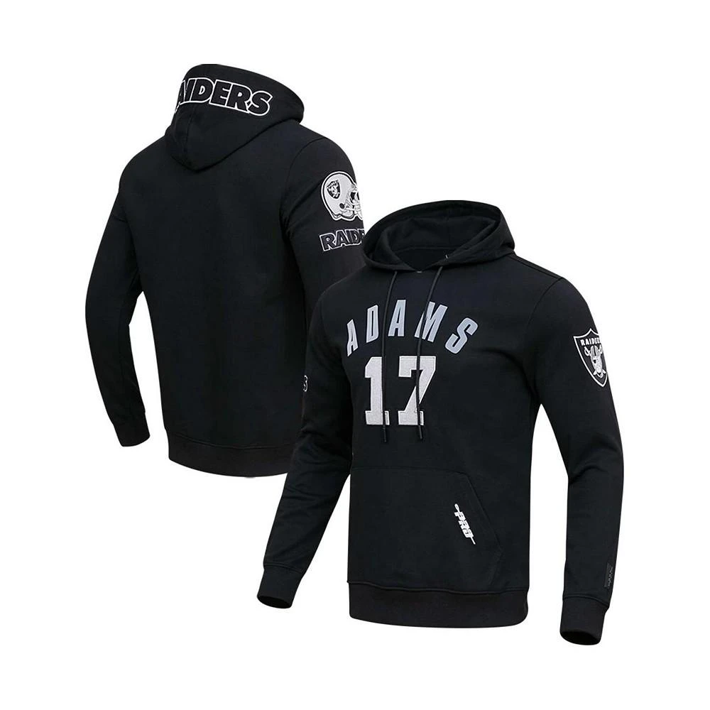 商品Pro Standard|Men's Davante Adams Black Las Vegas Raiders Player Name and Number Pullover Hoodie,价格¥899,第1张图片