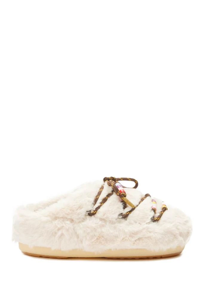 商品Moon Boot|faux fur mules with beads,价格¥802,第1张图片