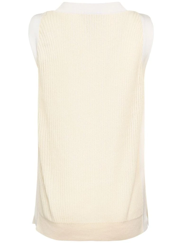 商品AGNONA|Sleeveless Cashmere Rib Knit Top,价格¥3732,第5张图片详细描述