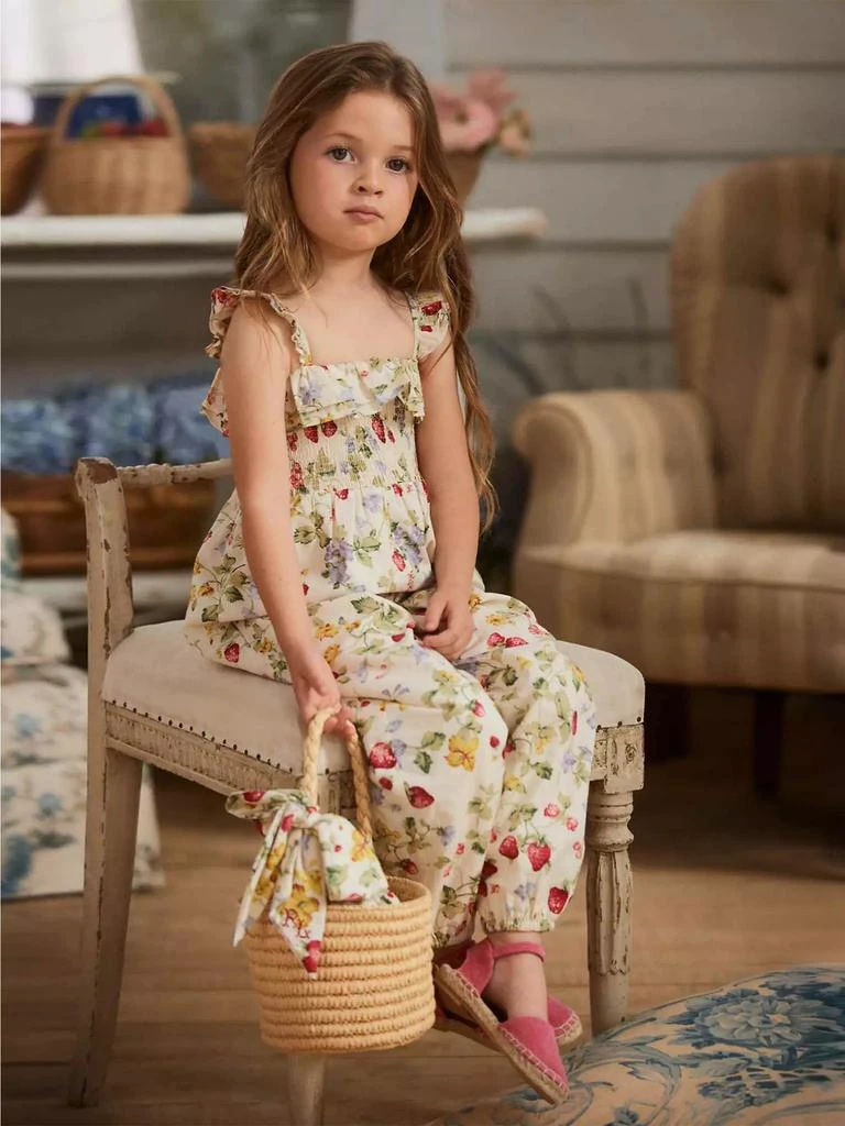 商品Ralph Lauren|Big Girl's Floral &amp; Strawberry Print Jumpsuit,价格¥318,第3张图片详细描述