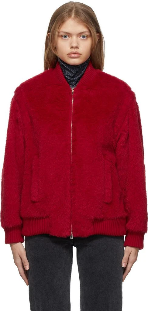 商品Max Mara|Red Teddy Bomber,价格¥4683,第1张图片