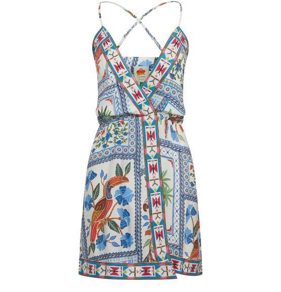商品Farm Rio|Tropical Tiles 短款连衣裙,价格¥1254,第1张图片