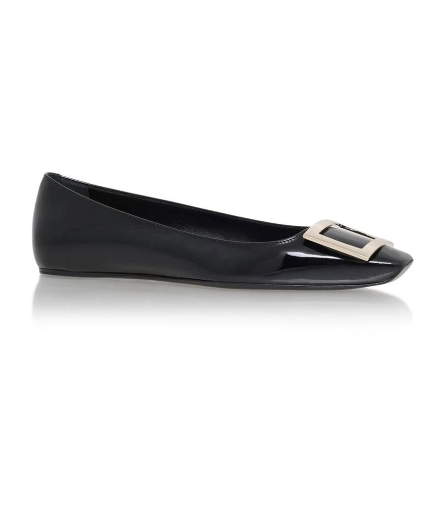 商品Roger Vivier|Patent Quadrata Trompette Ballet Flats,价格¥7273,第1张图片