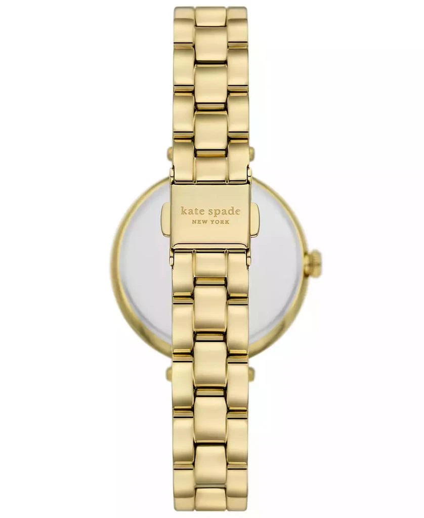 商品Kate Spade|Women's Holland Three Hand Gold-Tone Stainless Steel Watch 34mm,价格¥834,第4张图片详细描述