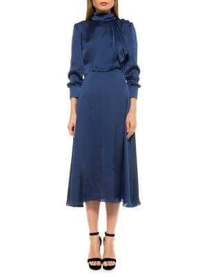 商品ALEXIA ADMOR|Satin Midi Dress,价格¥600,第1张图片