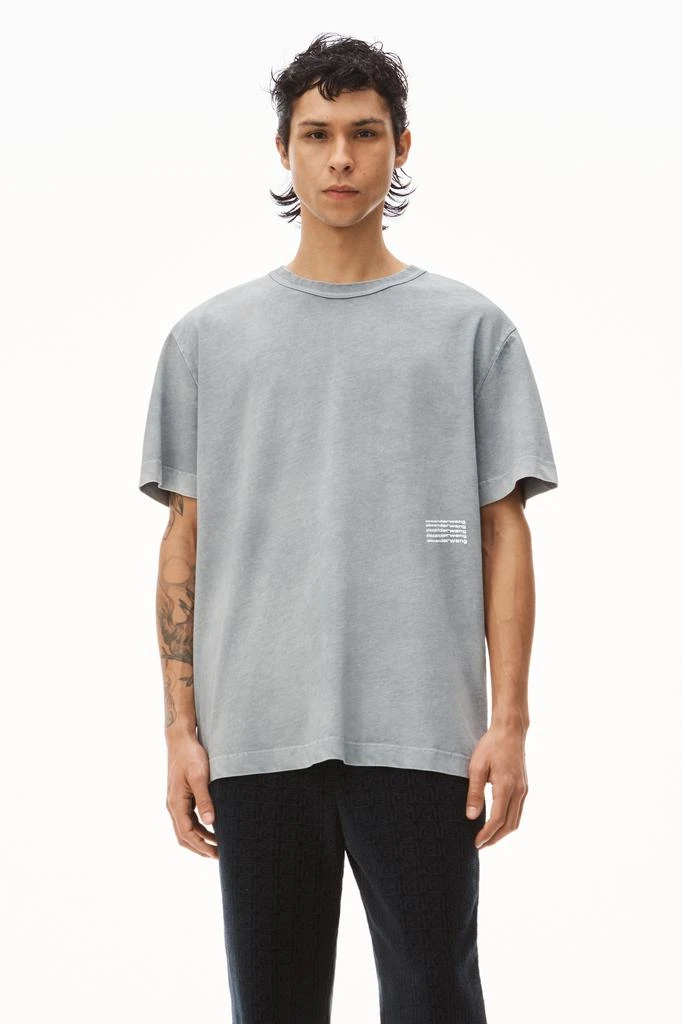 商品Alexander Wang|ACID WASH TEE IN HIGH TWIST JERSEY,价格¥942,第4张图片详细描述