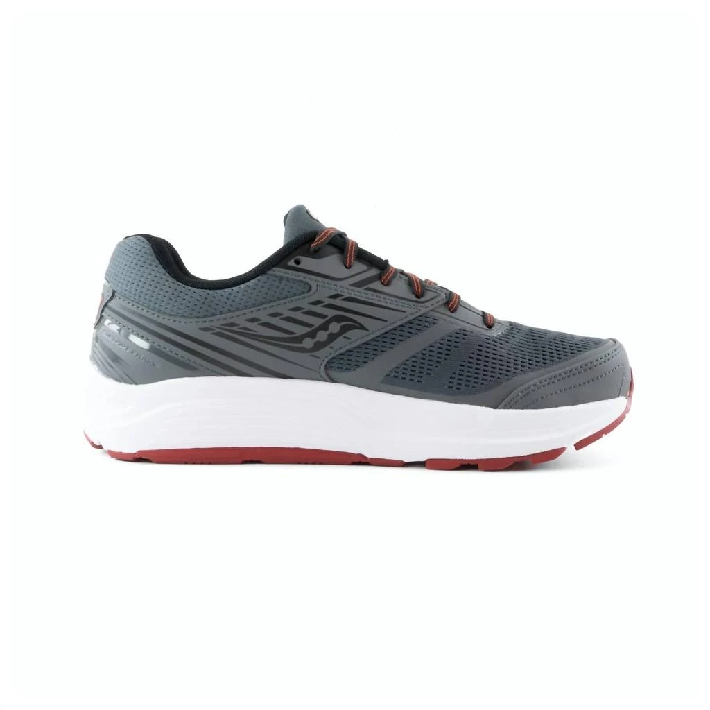 商品Saucony|Men's Echelon 8 Running Shoes - Medium Width In Charcoal,价格¥854,第2张图片详细描述