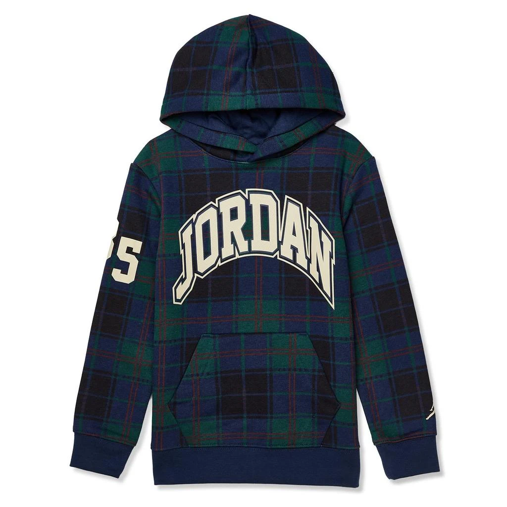 商品Jordan|Essentials Plaid Pullover Hoodie (Toddler/Little Kids),价格¥177,第1张图片