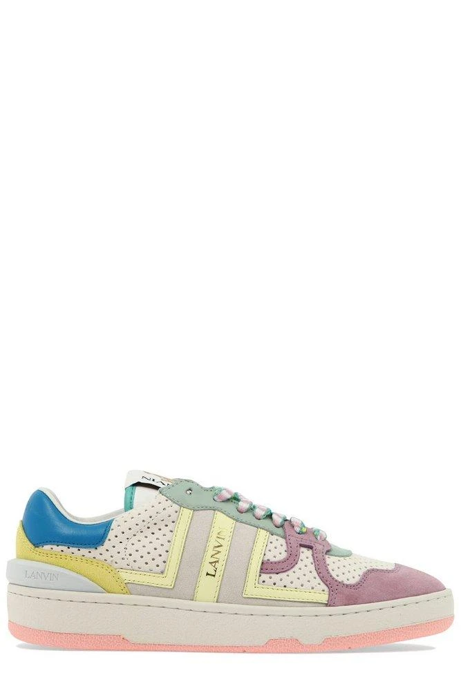 商品Lanvin|Lanvin Clay Colour-Block Lace-Up Sneakers,价格¥3152,第1张图片