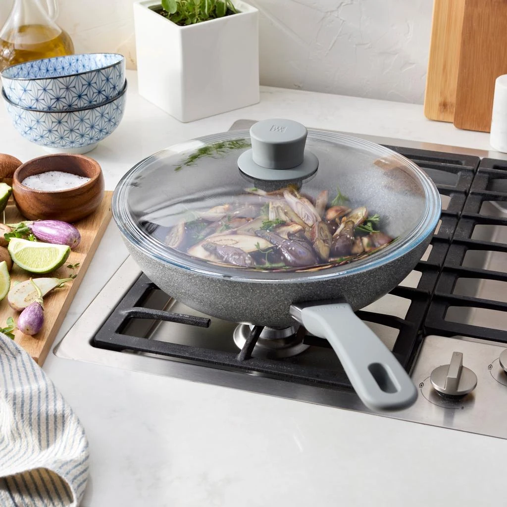 商品ZWILLING|Parma Plus 11-inch Aluminum Nonstick Wok with Lid,价格¥556,第4张图片详细描述