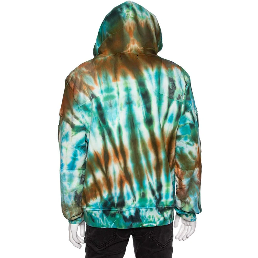 商品[二手商品] AMIRI|Amiri Multicolor Tie-Dye Printed Cotton Knit Commando Patch Detail Hoodie M,价格¥3544,第3张图片详细描述