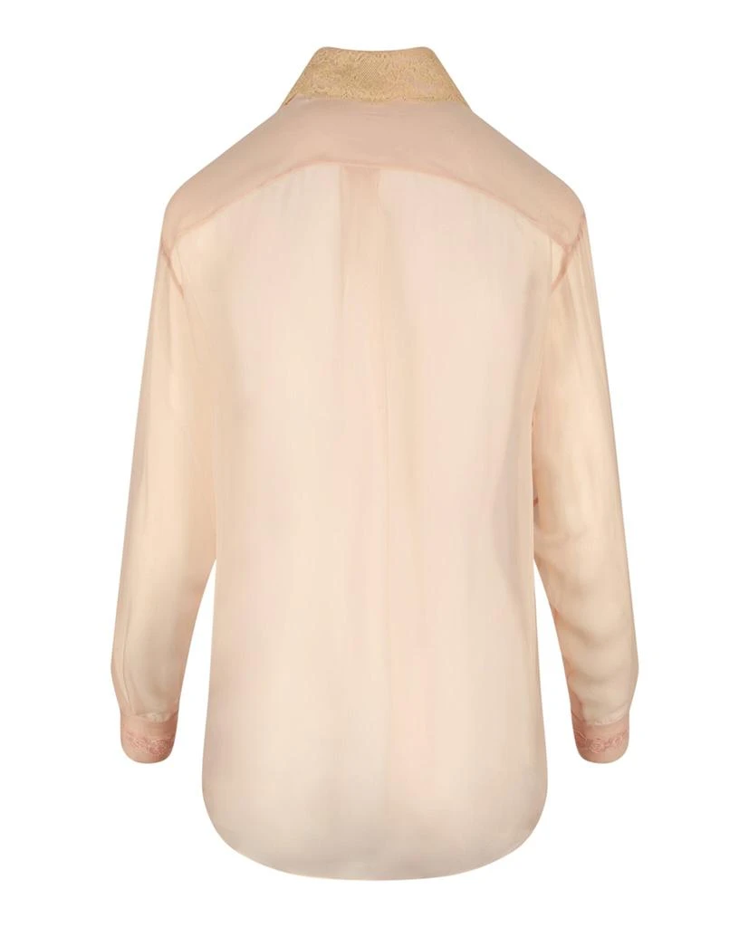 商品Burberry|Lace Detail Silk Chiffon Blouse,价格¥3732,第2张图片详细描述