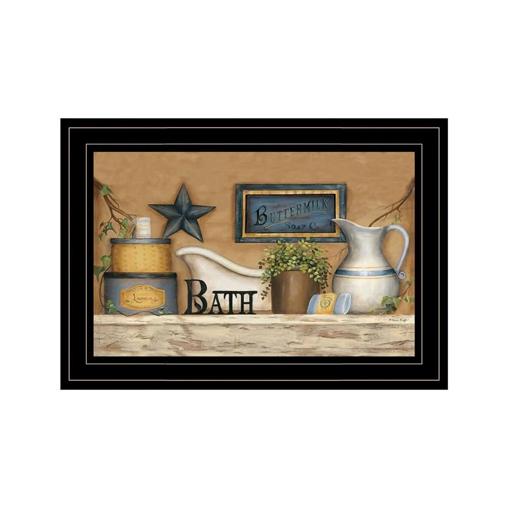 商品Trendy Décor 4U|Buttermilk Soap Co by Carrie Knoff, Ready to hang Framed print, White Frame, 14" x 10",价格¥417,第1张图片