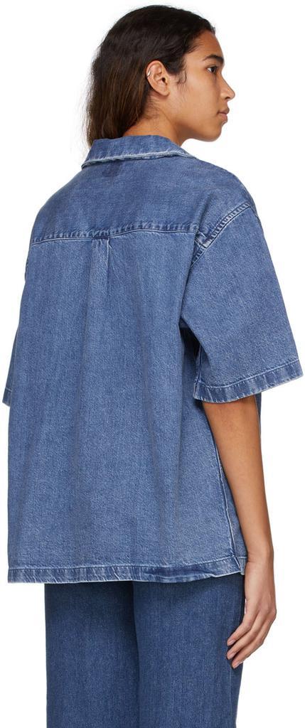 商品Levi's|Blue Cotton Shirt,价格¥589,第5张图片详细描述