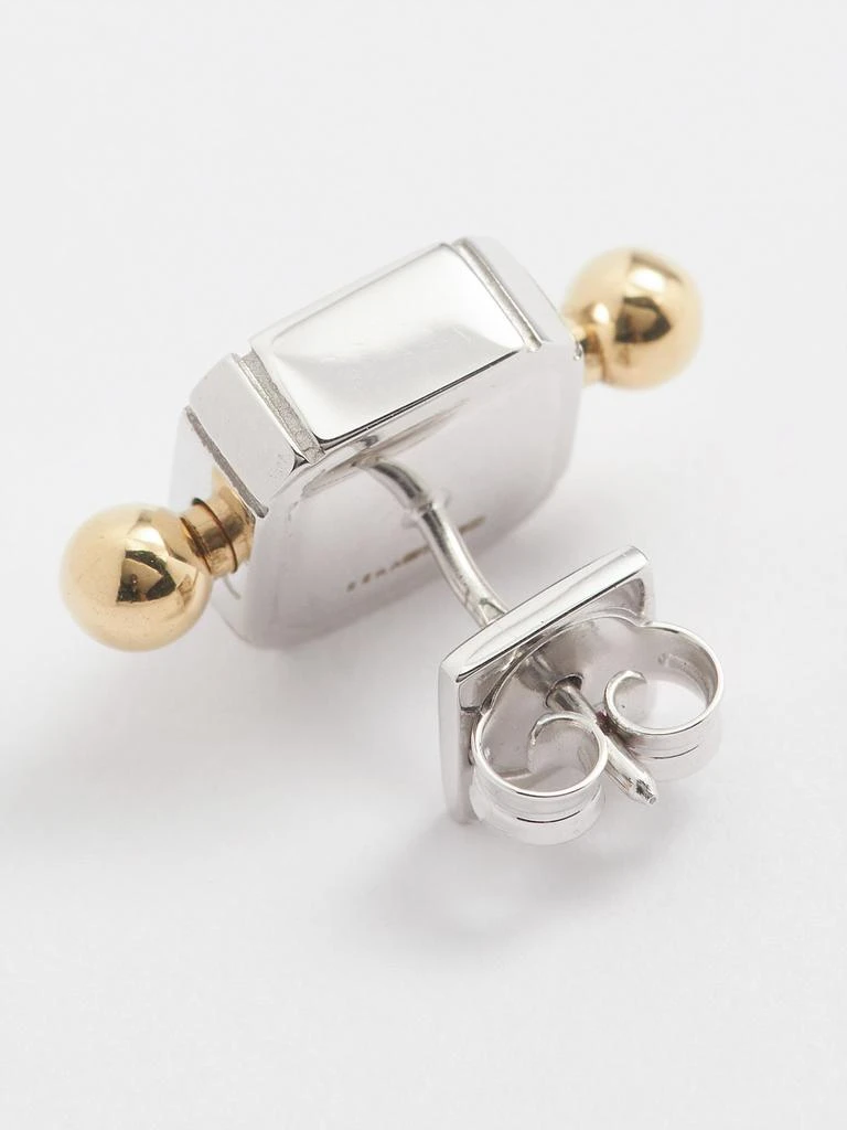 商品EÉRA|Square 18kt white gold single earring,价格¥18568,第5张图片详细描述