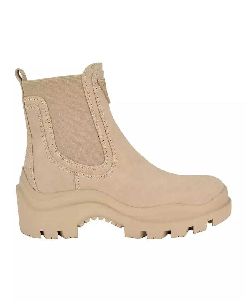 商品GUESS|Women's Yesses Triple Triangle Lug Sole Gore Chelsea Boots,价格¥297,第2张图片详细描述