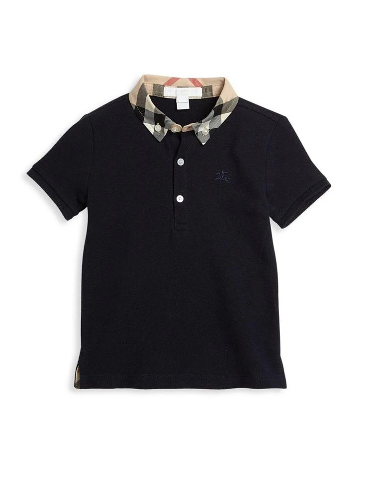 商品Burberry|Burberry - Baby's & Toddler's Mini William Check-Collar Polo,价格¥520,第1张图片