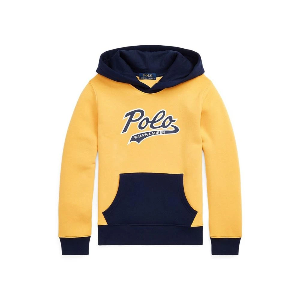 商品Ralph Lauren|Big Boys Color Blocked Logo Fleece Hoodie,价格¥130,第1张图片