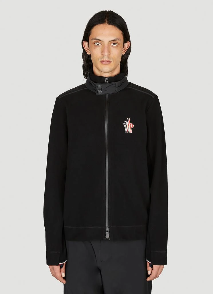 商品Moncler|Logo Embroidery Zip-Up Cardigan,价格¥2741,第1张图片