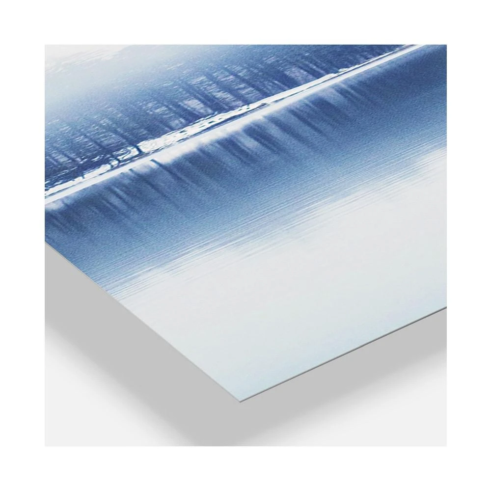 商品Designart|Empty Boat On Blue Lake Oversized Lake House 3 Panels Wall Clock - 38" x 38" x 1",价格¥1861,第3张图片详细描述